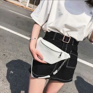 White fanny pack
